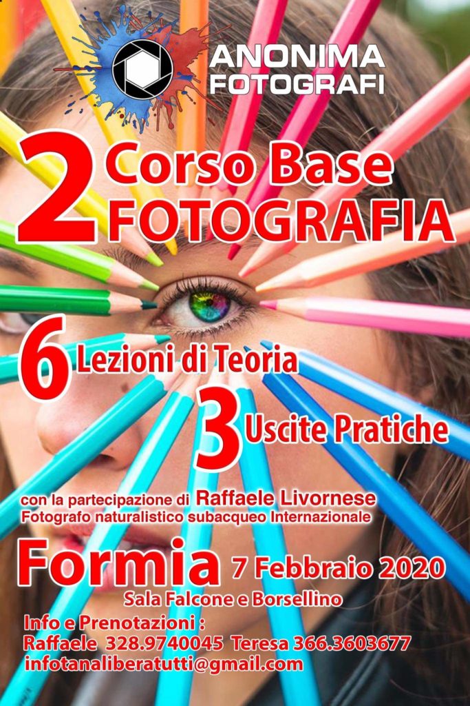 Anonima Fotografi secondo corso base di fotografia